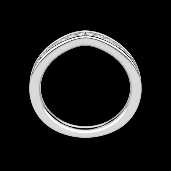 Iris Bold Wedding Band - Picture 2 of 9